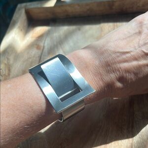 Modern edgy stainless steel  Bracelet